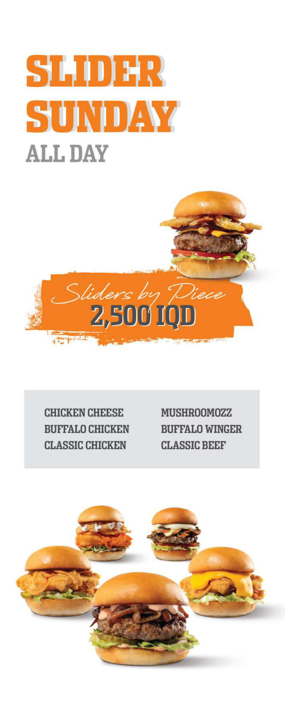 Buffalo Wings & Rings Erbil SLIDER SUNDAY